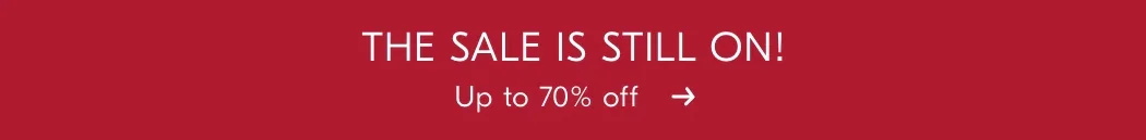 Up to 70% off sale items!