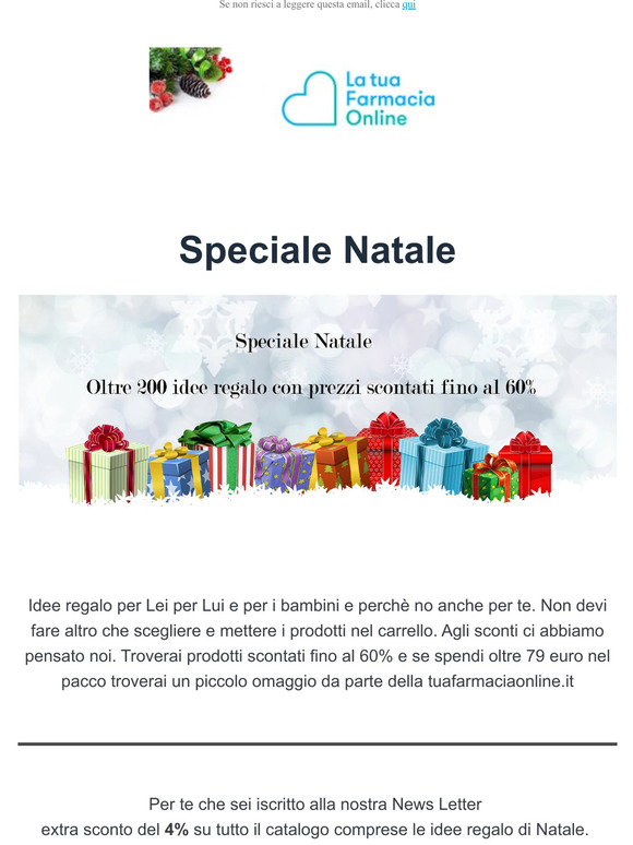 Oltre 200 idee regalo x Natale scontate fino al 60%