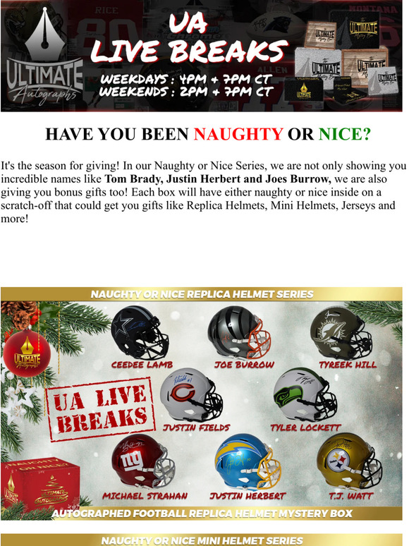 The High Level Mini Helmet Football Mystery Box! — Ultimate Autographs