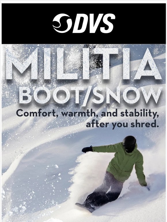 MILITIA - Boot and Snow. Built different. Built for everything.