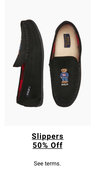 Shop 50 percent off slippers