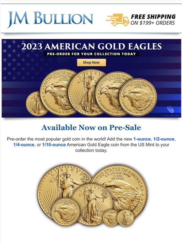 2023 American Gold Eagles and Buffalo Coins