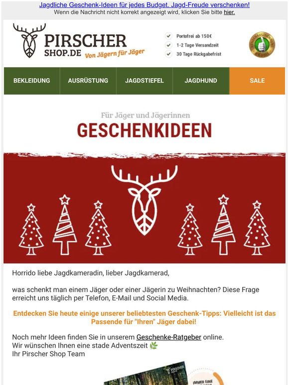 🎄🎁 Geschenke für Jäger & Jägerinnen