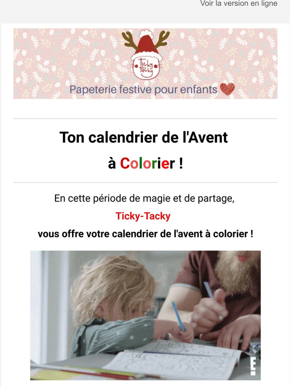 Télécharge ton calendrier de l'Avent !