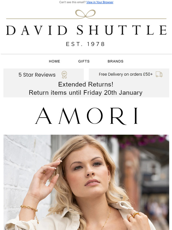 Amori - A New Jewellery Brand with 20% Off Launch Offer