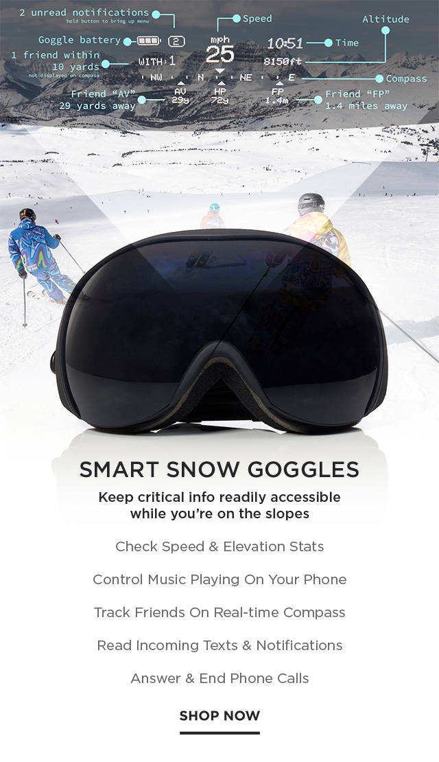 Rekkie's smart snow goggles prove that AR is useful right now