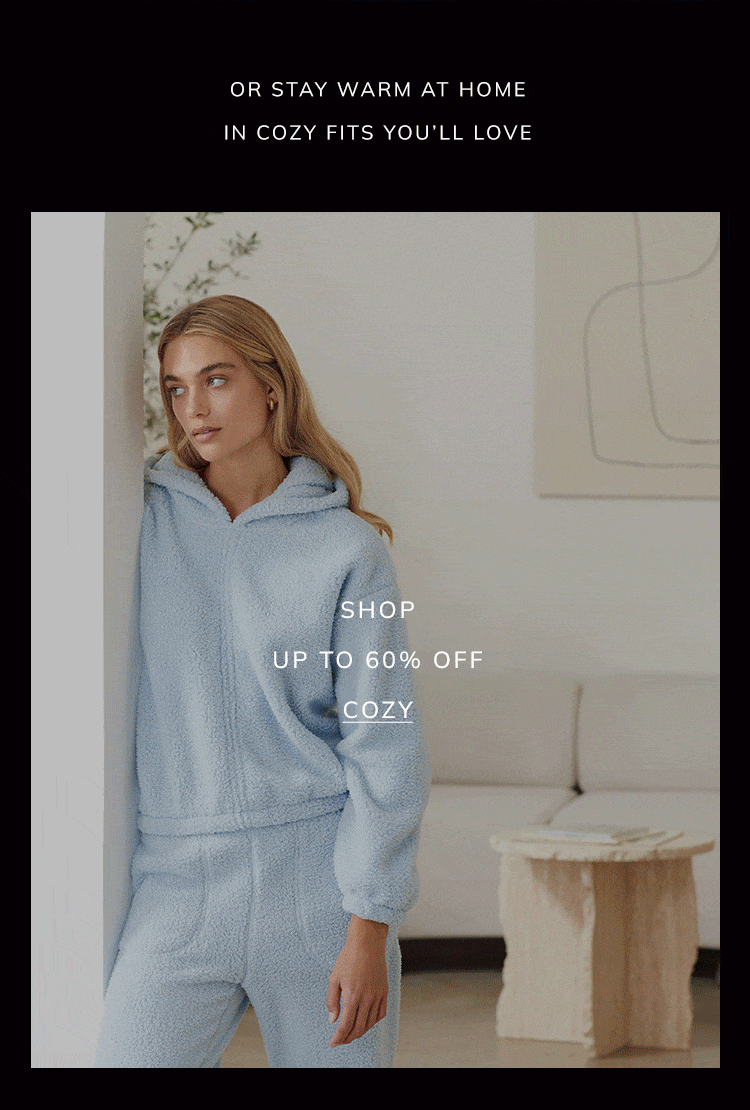 up to 70% off cozy shop