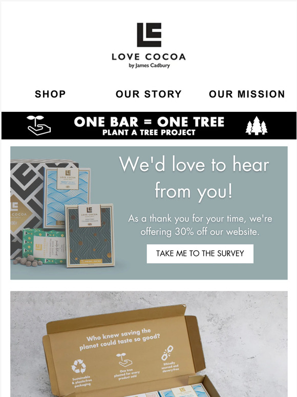 Want 30% off Love Cocoa?