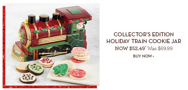 Collector's Edition Holiday Train Cookie Jar
