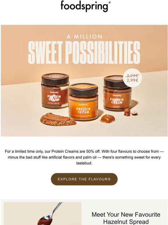 Yes, please! 50% off to indulge your sweet tooth.