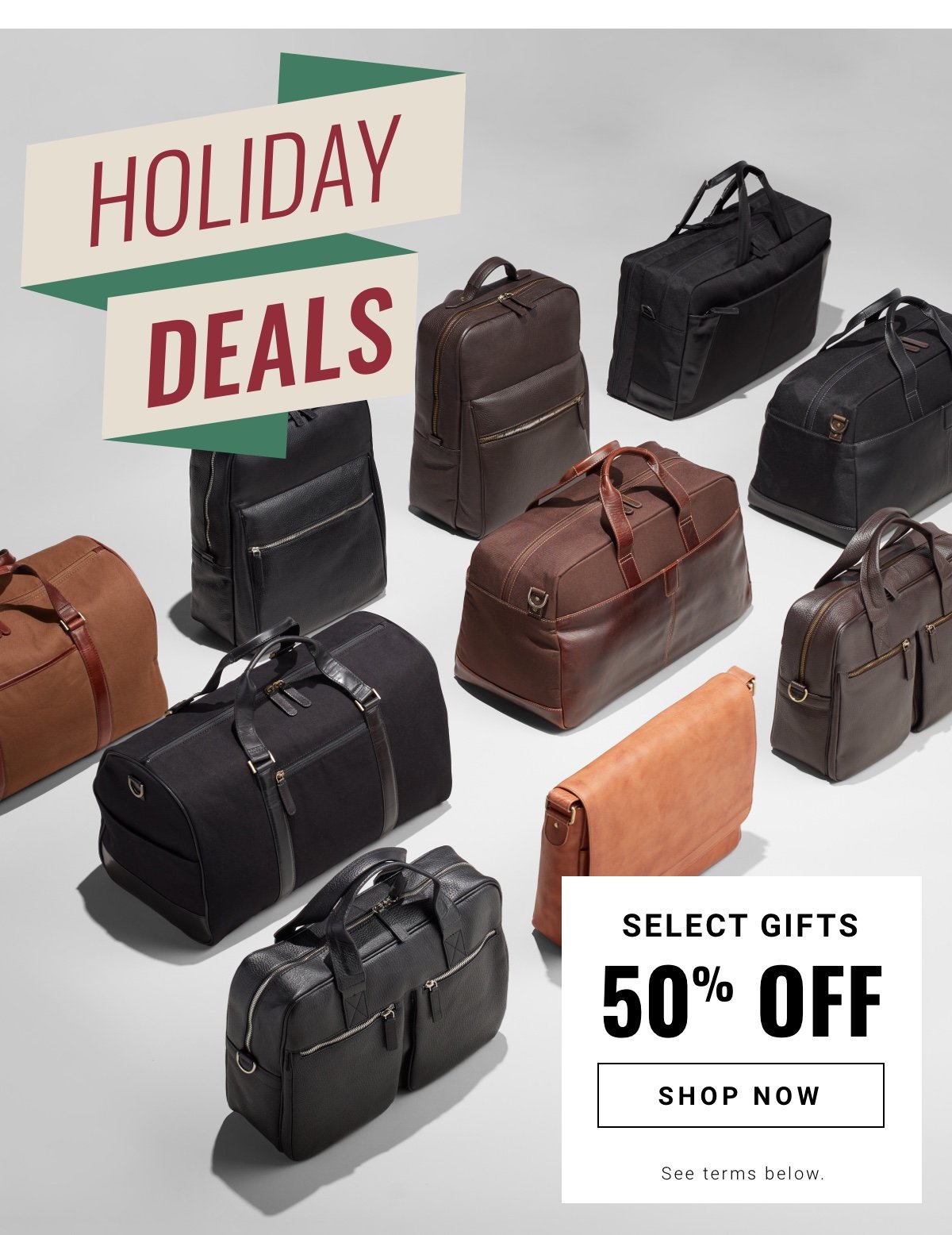 Shop these holiday specials like 50 percent off gifts