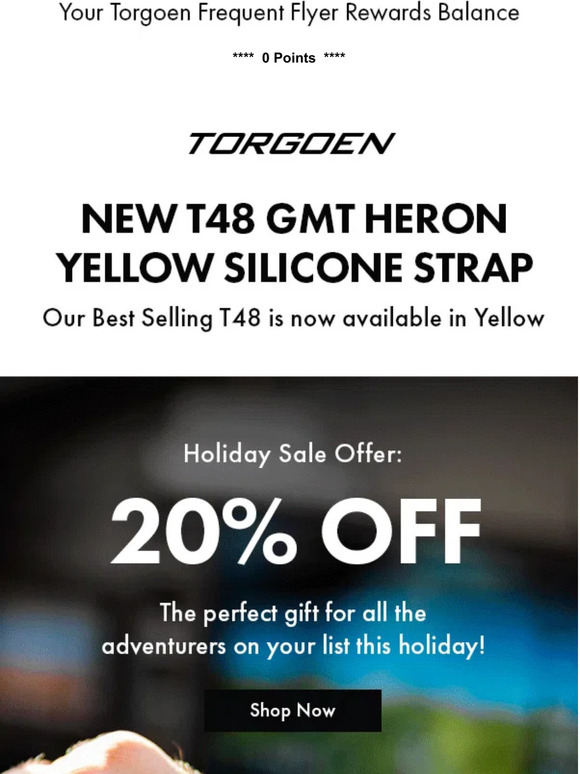 Our Best Selling T48 watch is now available in Yellow
