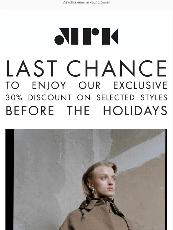 Last chance to enjoy our Private Sale