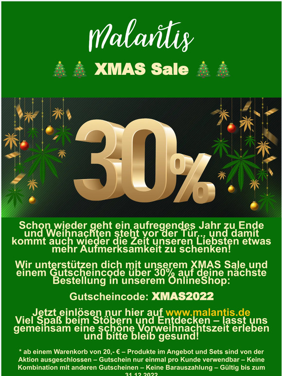 🎄 Malantis Newsletter 🎄 Dezember 2022
