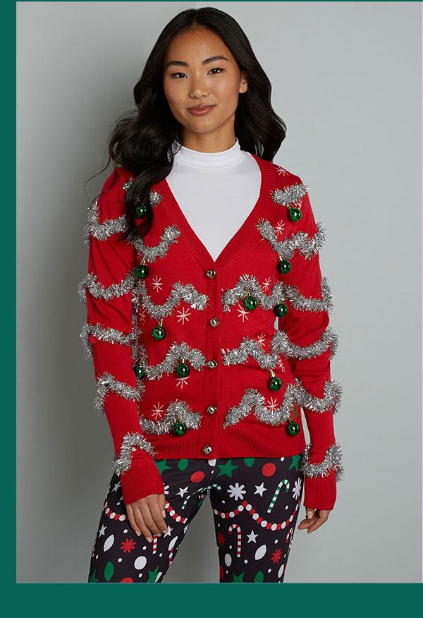 Decked To The Halls Cardigan