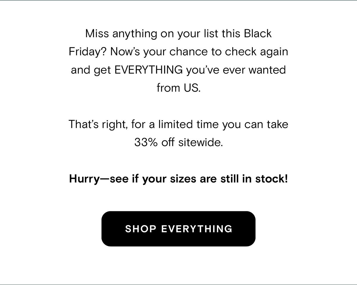 33% off the whole site