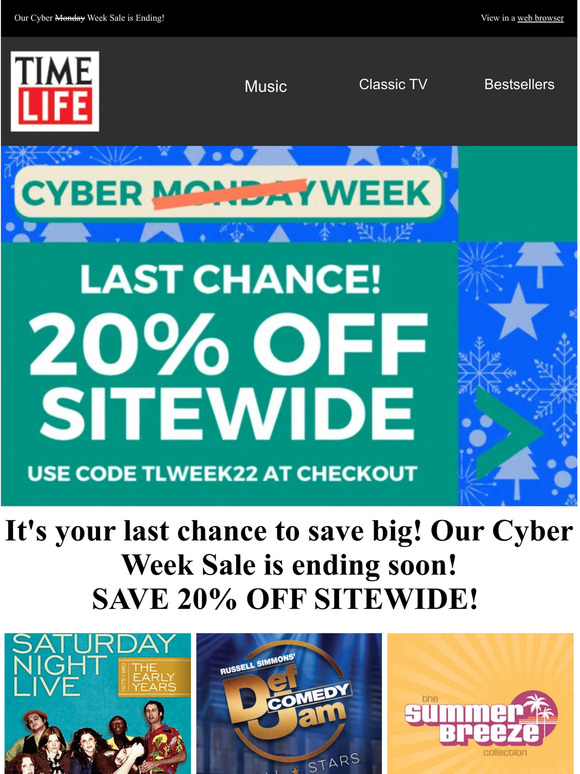 Cyber Week Sale is Ending!