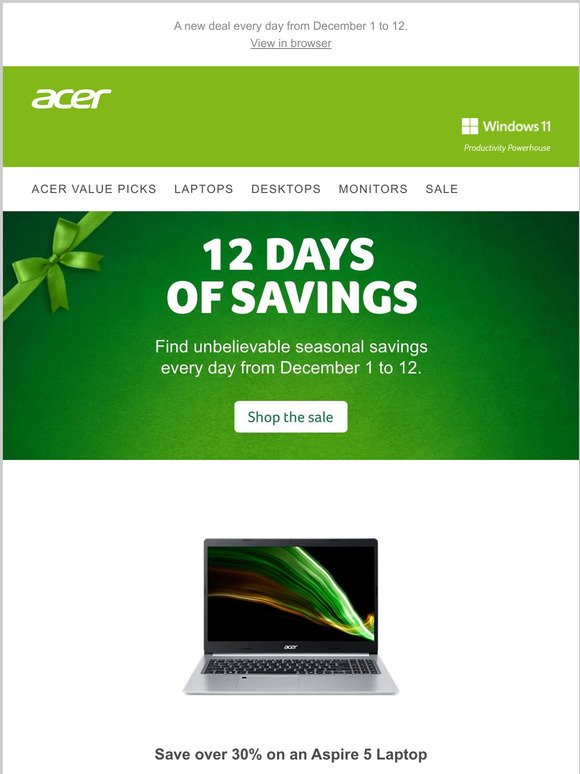 12 Days of Savings: Day 3 – Grab a 24” AOPEN Gaming Monitor for $99.99