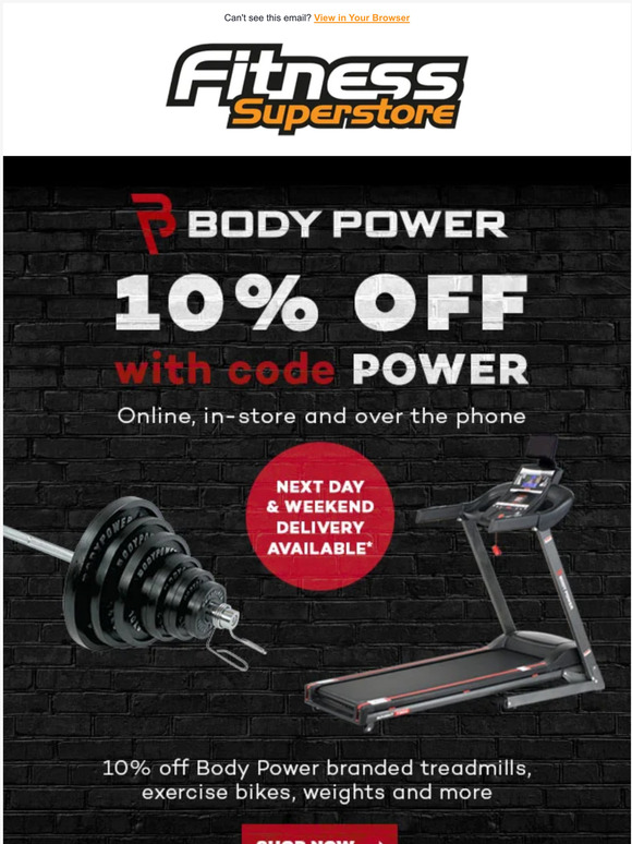 Fitness superstore online delivery