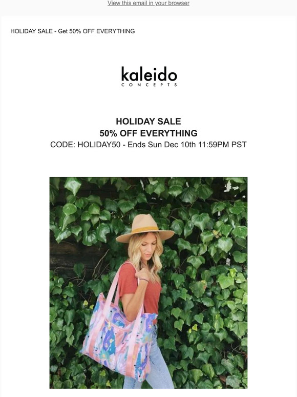 💥 50% OFF Everything - Holiday Sale