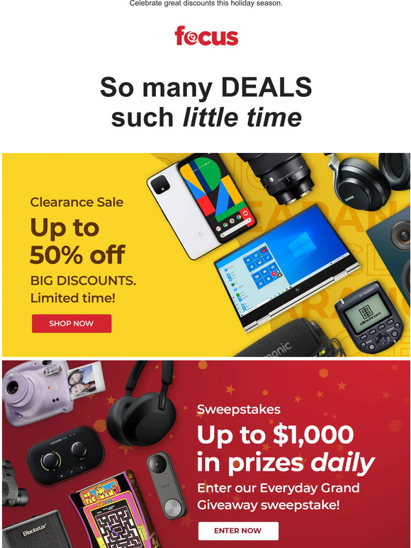 Up To 50% off BIG brands