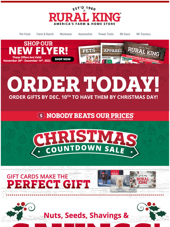 Rural Nuts, Seeds, Shavings & SAVINGS! We Won't Be Beat On