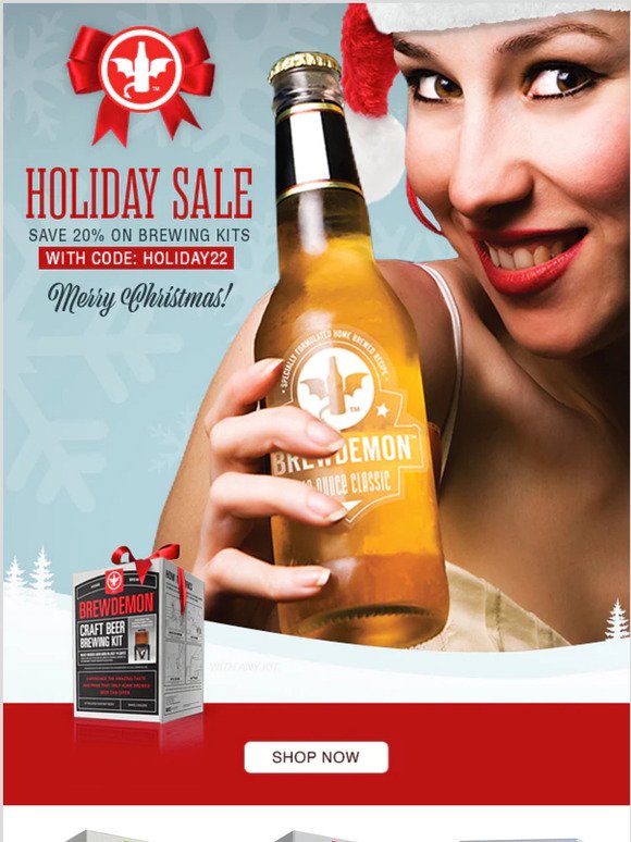 Holiday Savings | Save 20% On Home Brewing Kits!
