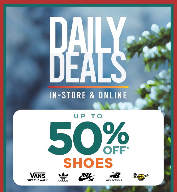 Daily Deals up to 50% OFF Shoes