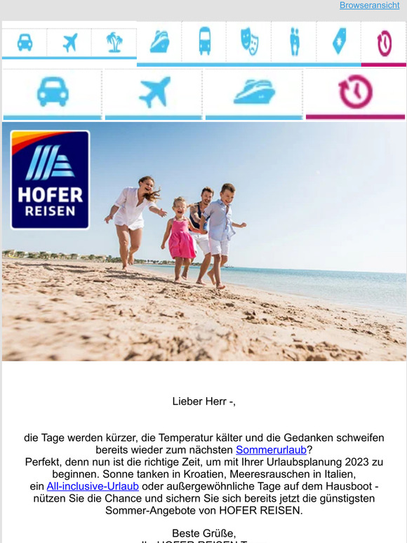 HoferReisen Günstige Angebote für Ihren Sommerurlaub 2023 ☀ Milled