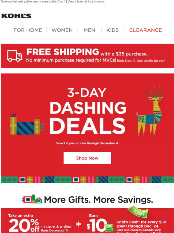 Kohl's Dashing Deals end TODAY 🎁 Plus, take 20 off! Milled