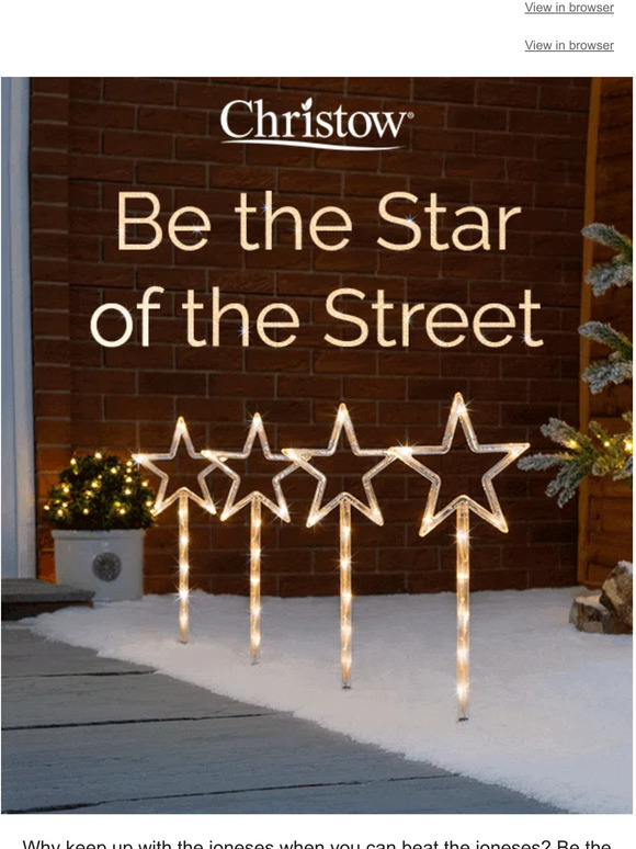 Dazzle the neighbours this Christmas