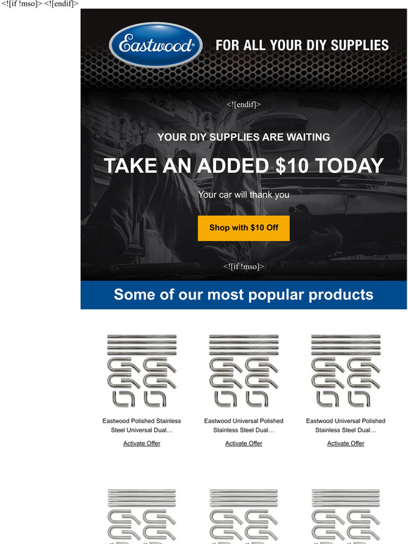 The Eastwood Company This deal won't last long Milled