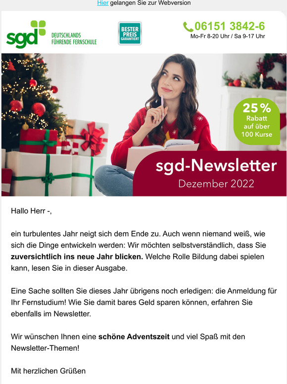 Fernstudium starten, Zuversicht gewinnen und Geld sparen!