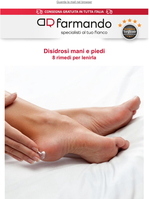 Disidrosi a mani e piedi: 8 rimedi naturali 🦶🏻