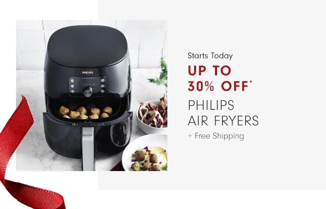 Up to 30% Off* Philips Air Fryers + Free Shipping