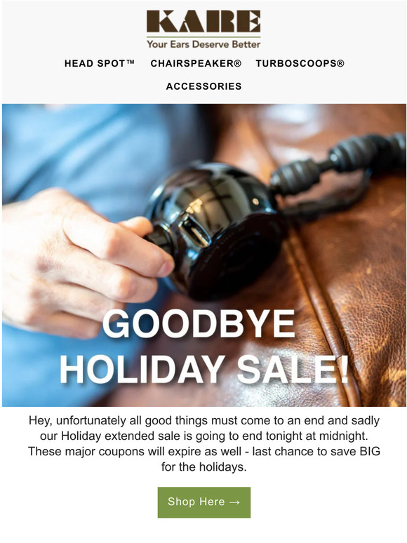 Hey, goodbye Holiday Sale! 👋