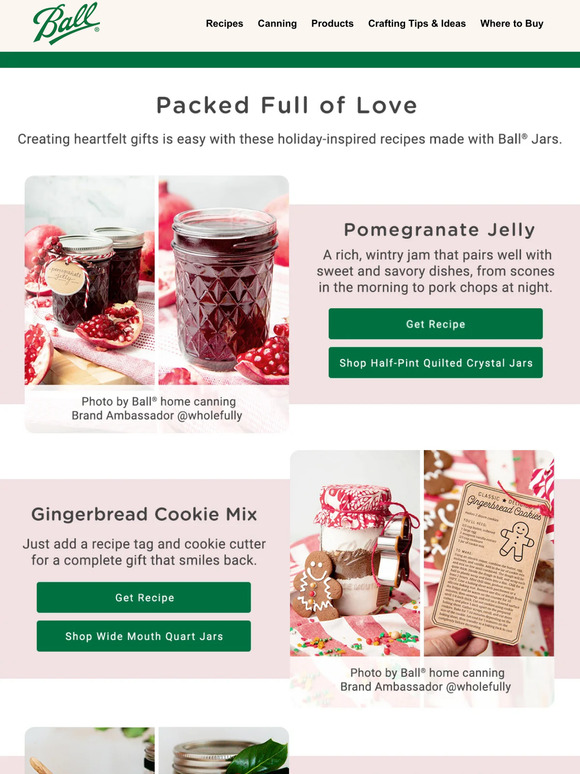 Share Gifts from the Heart with Ball Jars