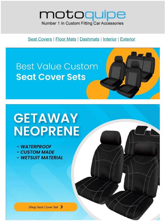 Best Value Custom Seat Cover Sets