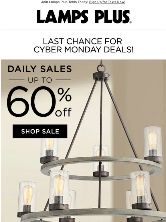 cyber monday lamps plus