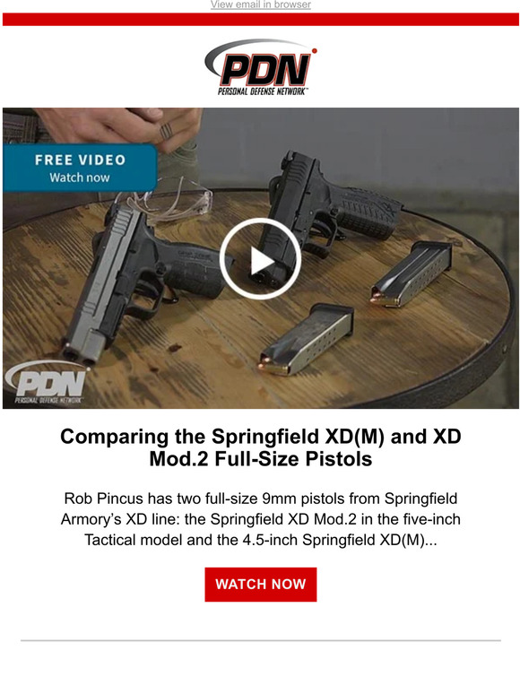 Tn Marketing Llc Comparing The Springfield Xd M And Xd Mod Full Size Pistols Milled