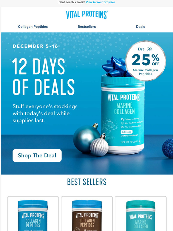 25% Off Marine Collagen Peptides - Today Only!