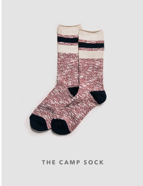 The Camp Sock in Heather Burgundy