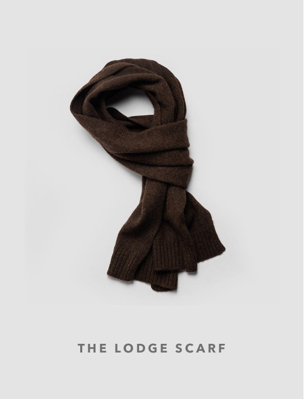 The Lodge Scarf in Coffee