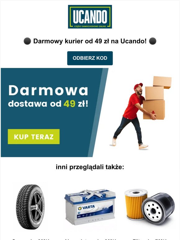 📦 Darmowa dostawa od 49 zł na Ucando!