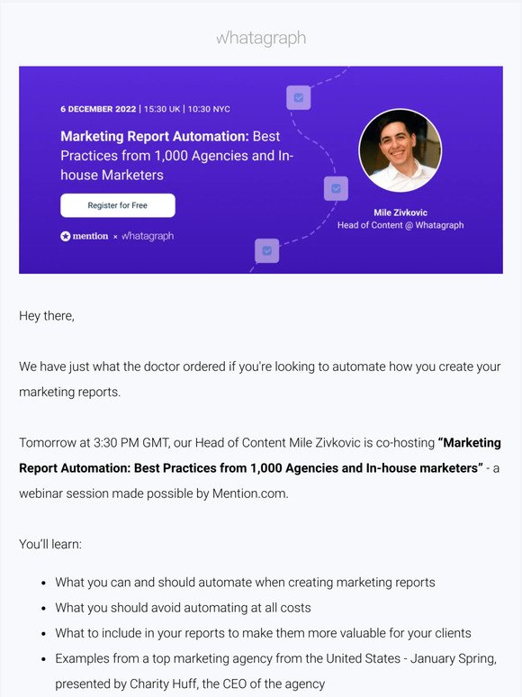 Webinar: "Marketing Report Automation. Best Practices"