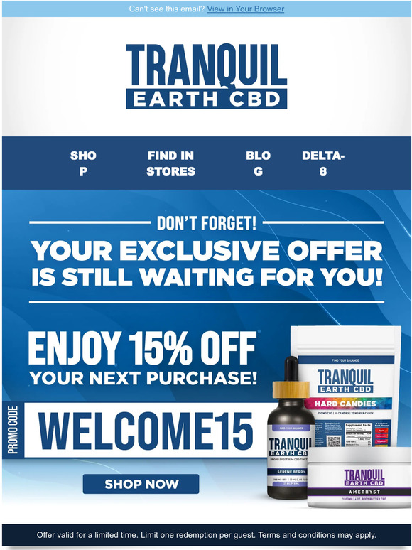 You still have 15% off waiting for you!