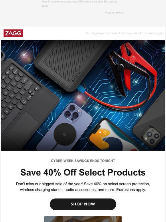 Cyber Week Savings End Tonight!
