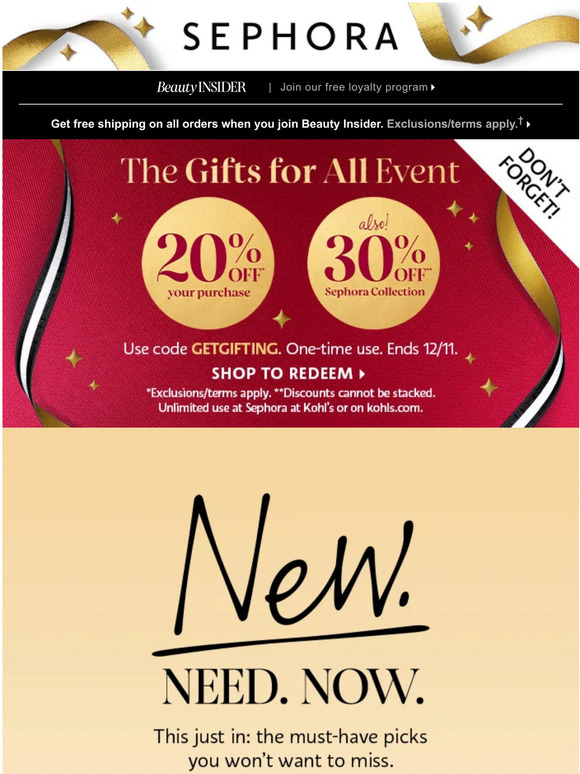 Unlimited use of code at kohls.com and in store at Kohls Sephora? Kohl's  site won't recognize code : r/Sephora