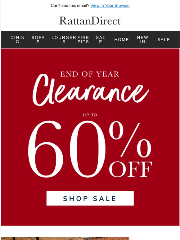 Rattan Direct End of Year Clearance Now On Milled