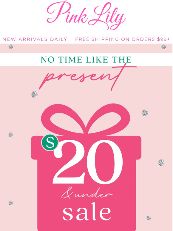 The Pink Lily Boutique 20 & under ootds for every person on your list